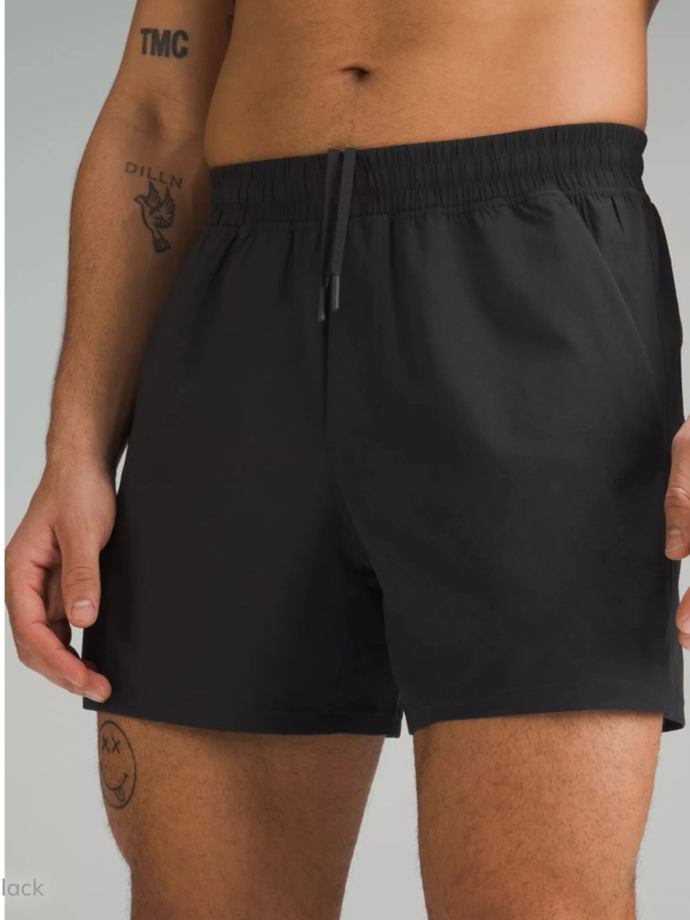 lululemon athletica Men's Charcoal/Black Athletic Shorts
